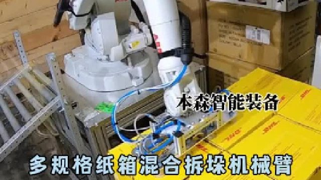 多规格纸箱混合拆垛机械臂