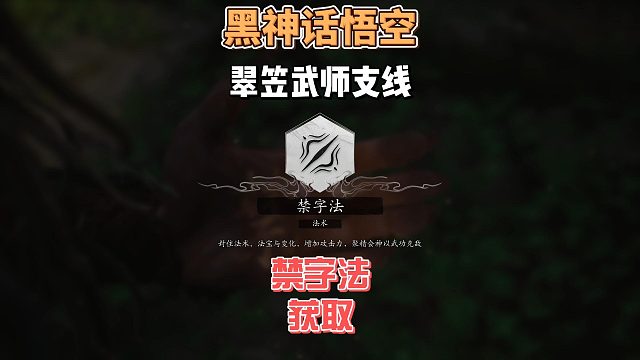 保姆级攻略之《翠笠武师支线》及《禁字法》怎么获取