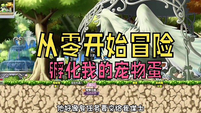 从零开始冒险：领取我的宠物蛋，这还要我慢慢的孵化！