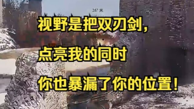 视野是把双刃剑，点亮我的同时你也暴漏了你的位置！