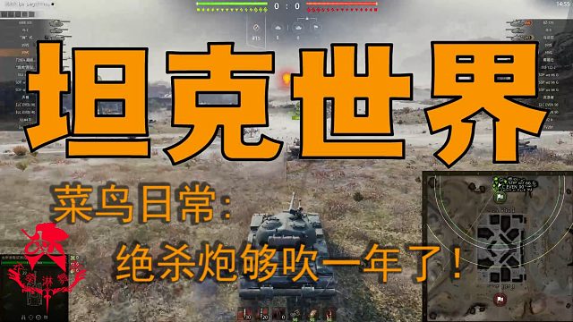 坦克世界—菜鸟日常：绝杀炮够吹一年了！