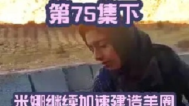 米娜继续加速建造羊圈