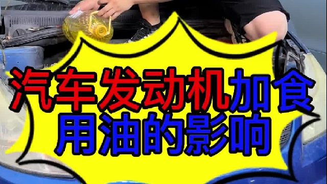 汽车发动机加食用油的影响 汽车发动机添加食用油有些什么影响