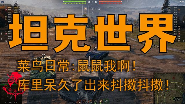 坦克世界—菜鸟日常：鼠鼠我啊！库里呆久了出来抖擞抖擞！