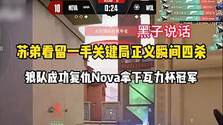 蘇弟看留一手正義瞬間四殺！狼隊成功復仇Nova拿下瓦力杯冠軍！