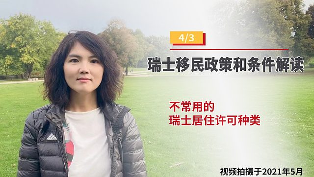 不常用的瑞士居留许可种类