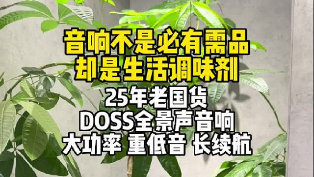DOSS音箱全球68个国家均可以发货