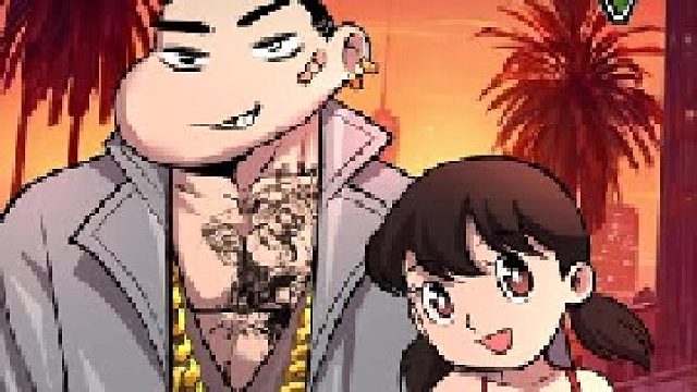 随便画画之小新与静香