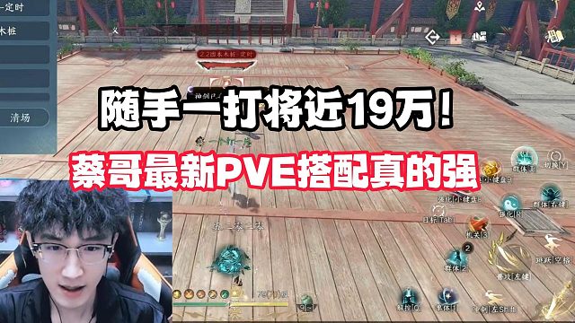 随手一打将近19万！蔡哥最新PVE搭配真的强！