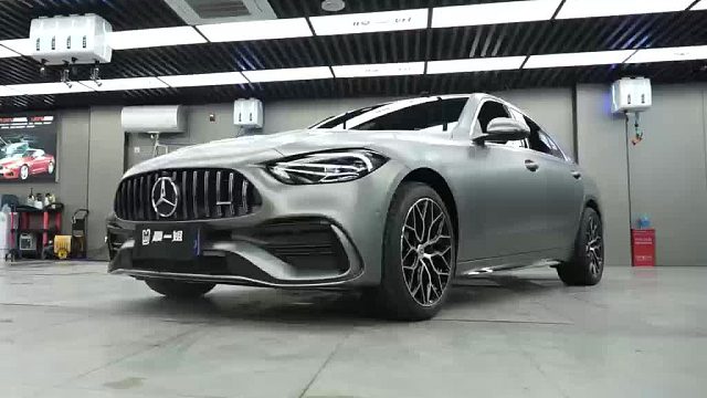 国产车膜品牌排行榜？奔驰C260改色奔驰AMG山灰