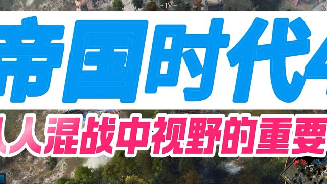 帝国时代4，八人混战中视野的重要性