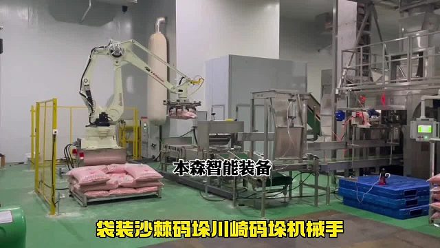 袋装沙棘搬运川崎码垛机械手