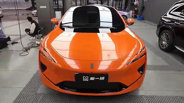 国产汽车贴膜十大品牌？阿维塔改色PET烈焰橙