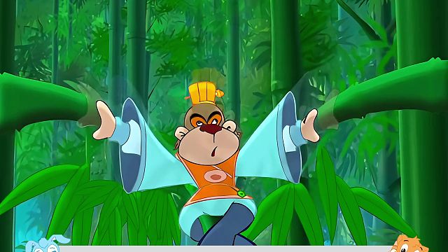 护法跳美人再度暗中相助，竹林大战色猪