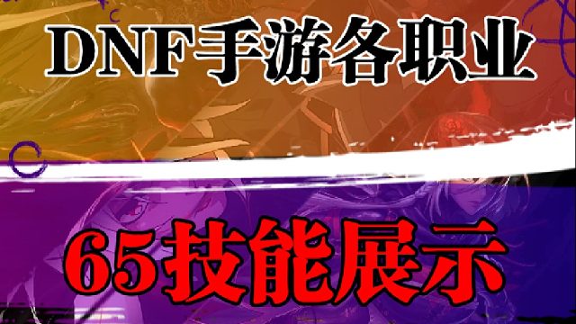各职业65级技能展示
