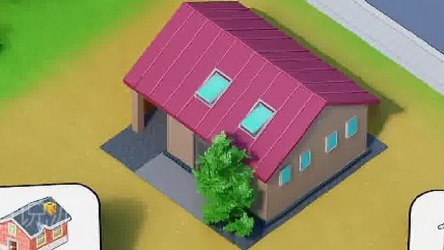 切割木板运输过来建造木屋