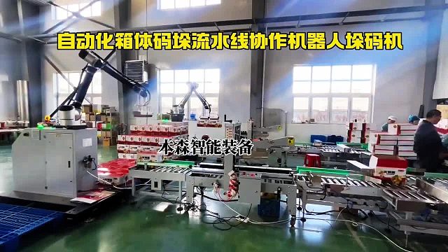 自动化箱体码垛流水线协作机器人垛码机