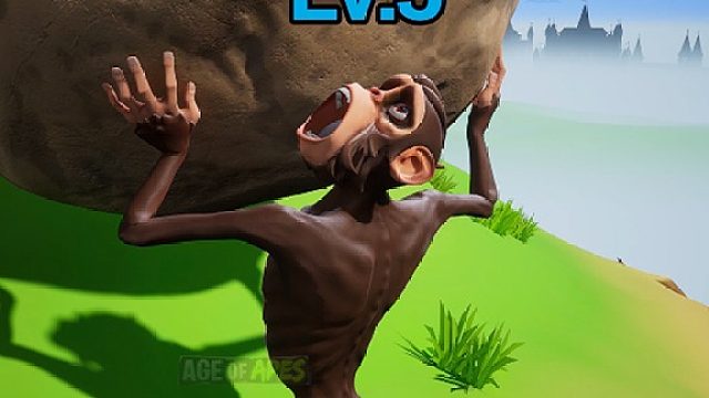 耐力猴被打下悬崖发育战斗