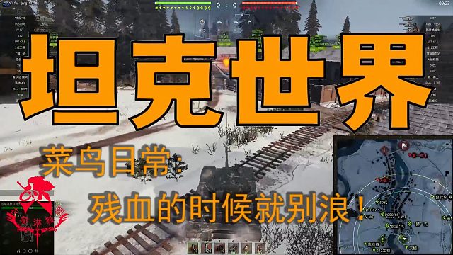 坦克世界—菜鸟日常：残血的时候就别浪！