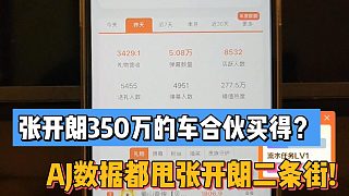 張開朗350萬的車合伙買得？AJ數(shù)據(jù)都甩張開朗二條街!