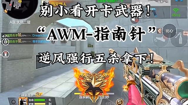 开卡武器AWM指南针1V5