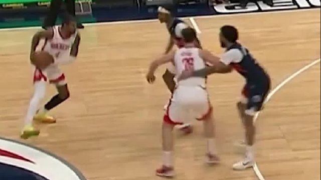 火箭135-112奇才，杰伦格林砍下29分，率队两连胜