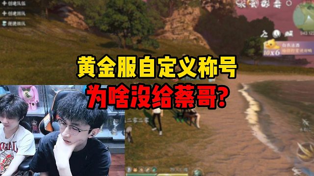 黄金服自定义称号为啥没给蔡哥？