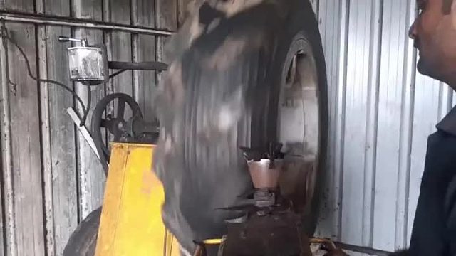 翻新旧轮胎全过程