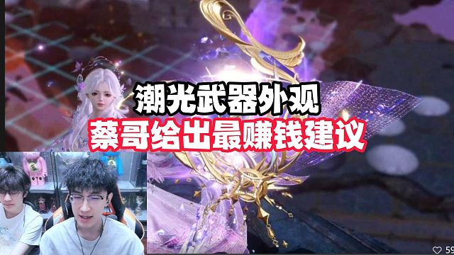 潮光武器外观蔡哥给出最赚钱建议！