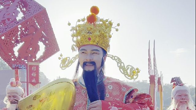 财滚滚，福旺旺，东莞观音山财神愿您财富数不尽，永远发发发