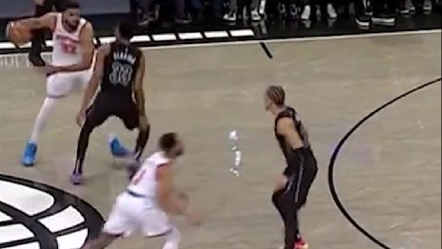 尼克斯99-95篮网，唐斯攻防俱佳，砍下25分16篮板