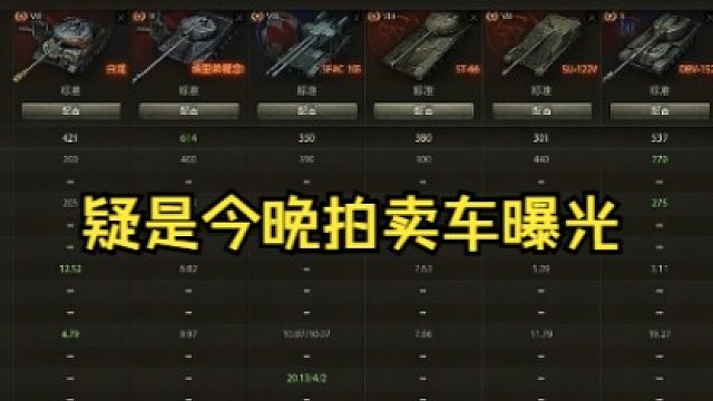 疑是今晚拍卖车曝光