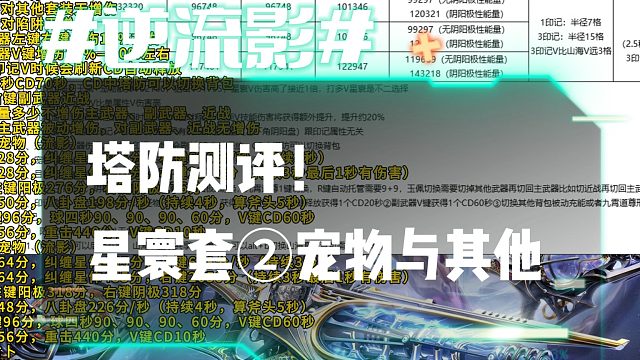 逆流影904：塔防测评！星寰套②宠物与其他