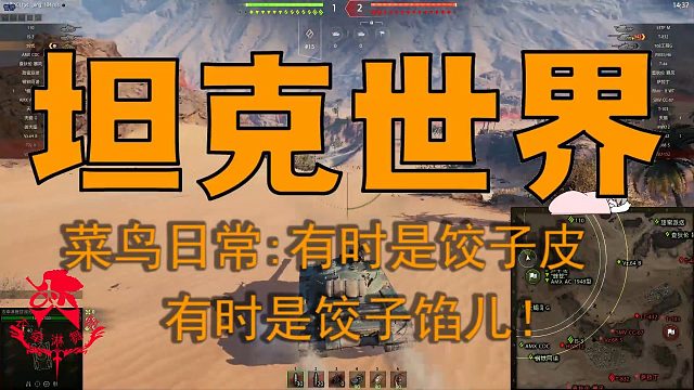 坦克世界—菜鸟日常：有时是饺子皮有时是饺子馅儿！