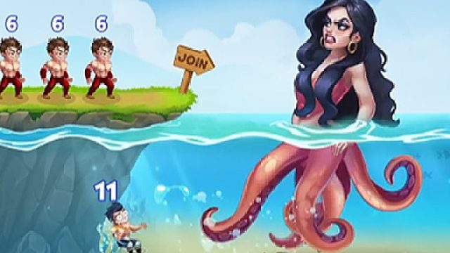 夺取武器抵抗章鱼女巫和她的卫队