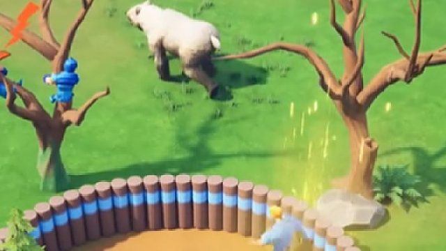 摧毁围栏夺取木材升级基地