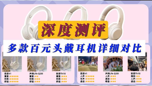 百元预算别乱花！多款头戴式耳机全方位测评