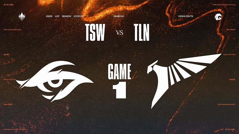 [LCP]【TSW vs TLN】第一局速看丨2025LCP賽季開幕戰(zhàn)丨20250124