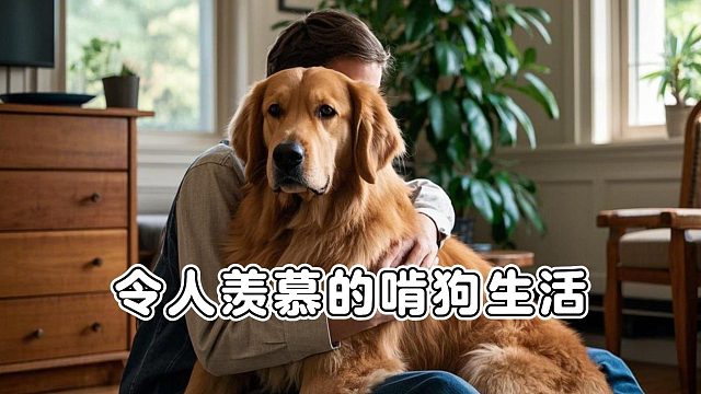 谁不想过上啃狗生活，这狗是来报恩的吧