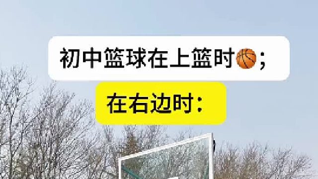 初中时打球的样子具象化了