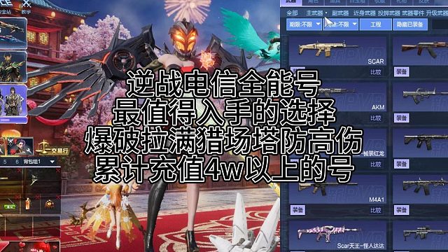 2月22日逆战电信全能号最值得入手的选择累计充值4w以上的号