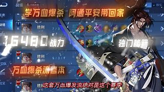 宮本兼顧容錯(cuò)跟爆發(fā)的最舒服萬血爆發(fā)流出裝打法，已用它上一萬六