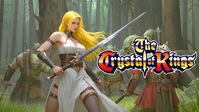 街机游戏王者水晶，女剑士大战哥布林，不要战败啊