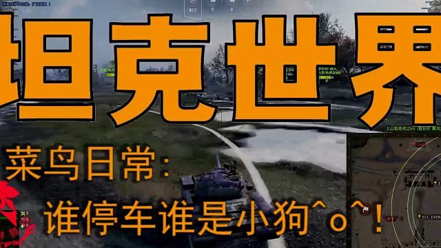 坦克世界—菜鸟日常：谁停车谁是小狗^o^！
