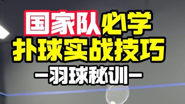 两种国家队必学扑球实战技巧#川崎巧克力 #城市羽球风