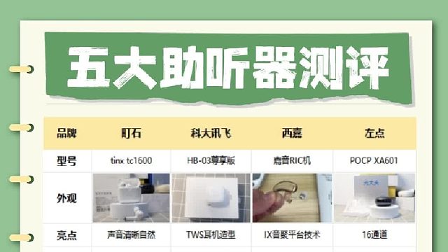 助听器哪个牌子适合老年人？2025五大助听器测评！