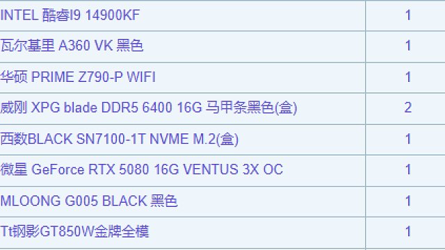 楚雄 曾*的装机录像 14900KF 5080