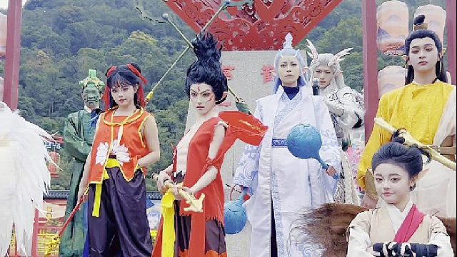 哪吒、敖丙等高人气角色惊艳亮相东莞观音山，邀您来游园互动，集邮打卡，欢乐一整天！