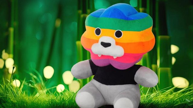 起步林间小道，落座风中鸟鸣，彩虹狮花湾毛绒玩具