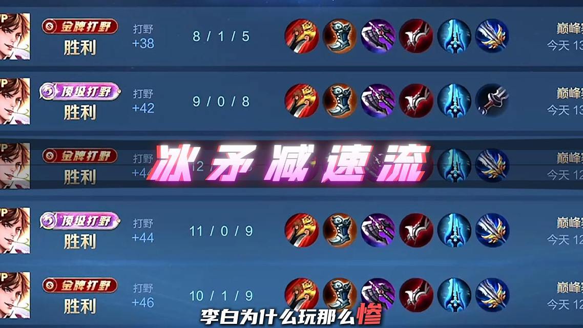 新赛季李白出装嘎嘎好用